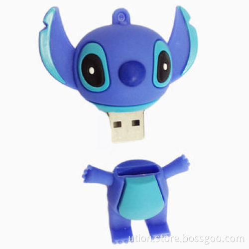 Customize pvc cartoon character usb flash drive, 2-32GB capacity, with gift packageNew